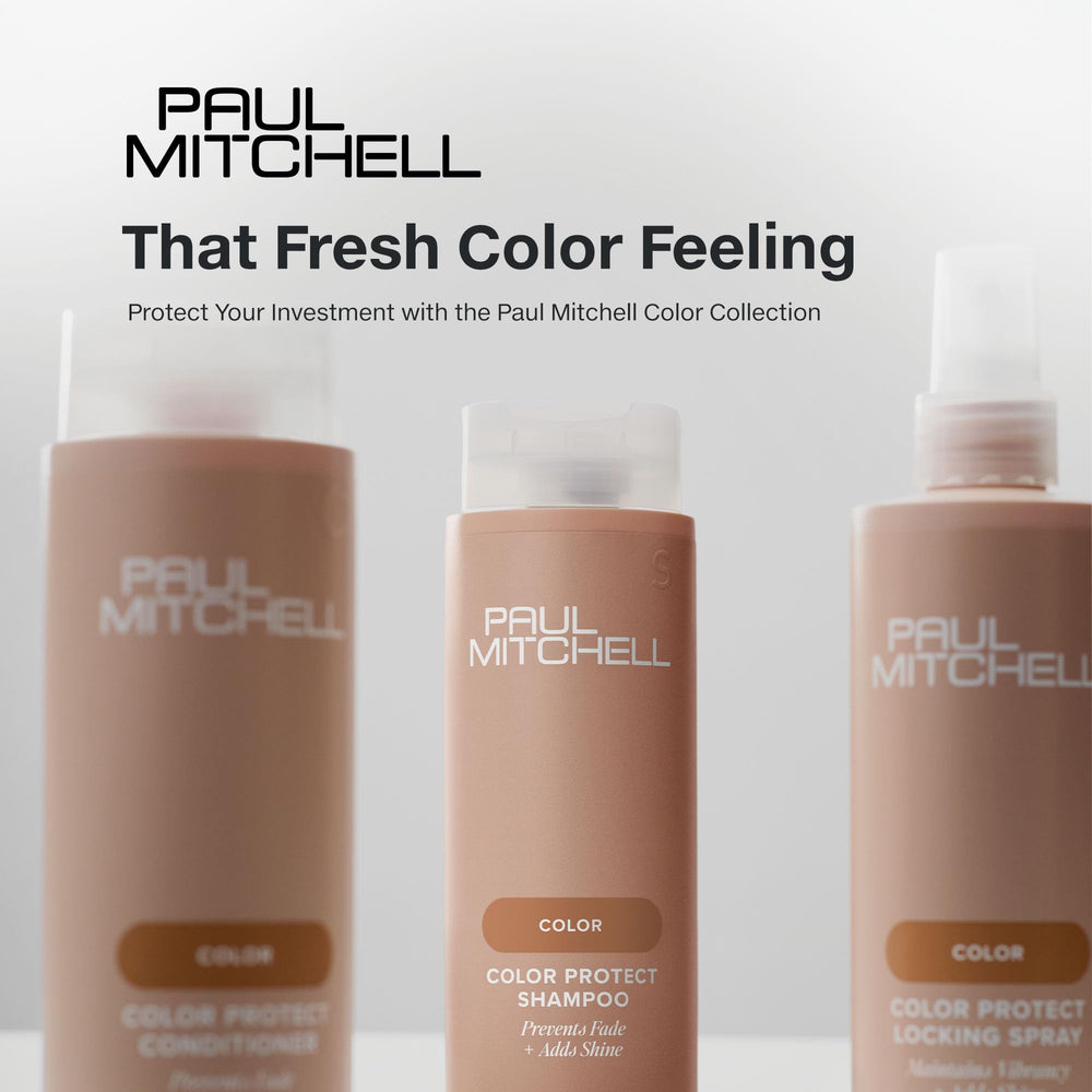 Paul Mitchell Color Protect Locking Spray – ayuda a la durabilidad del color entre lavados.