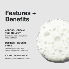 Paul Mitchell Foaming Pomade - brillance accrue et reflets sains sur les mèches.