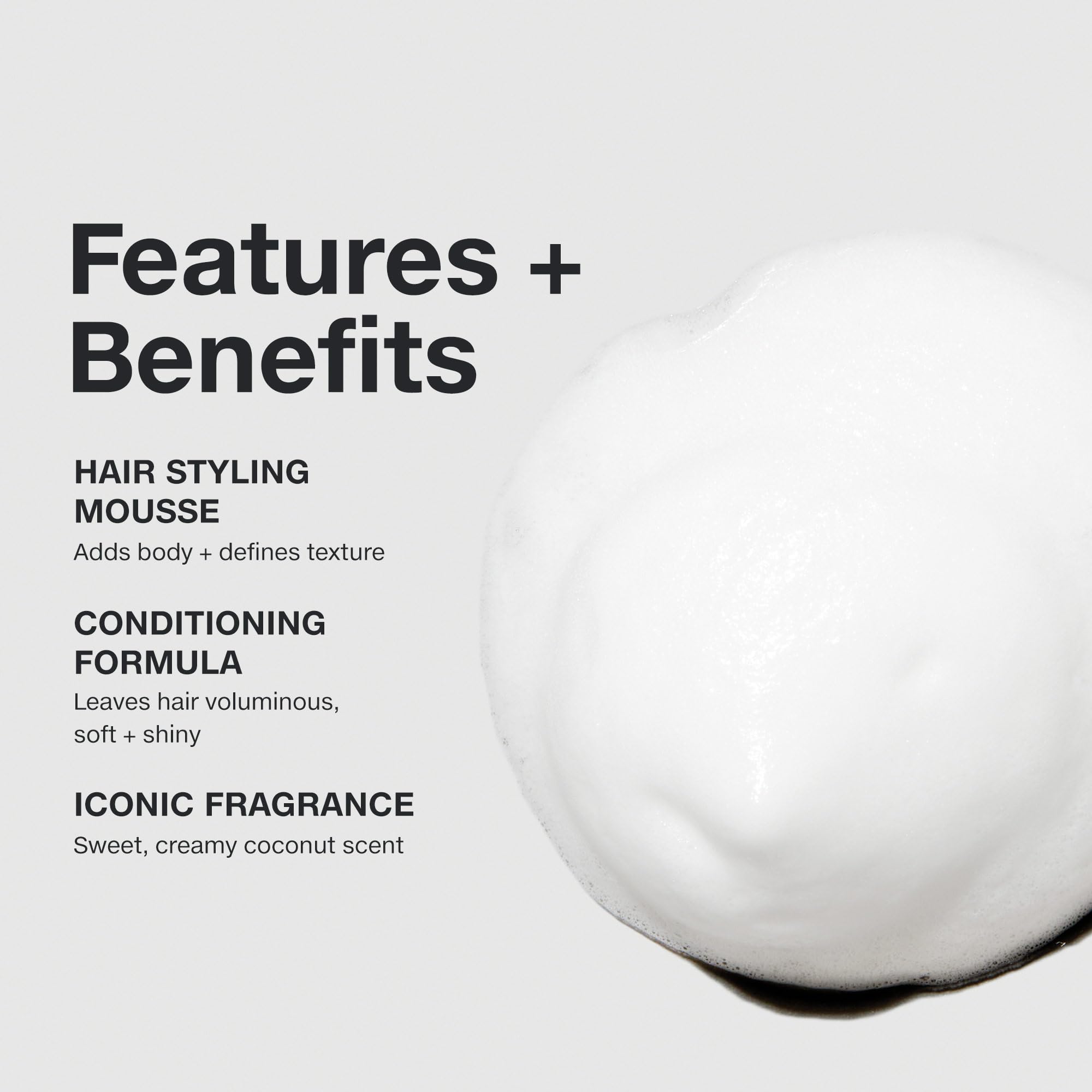 Paul Mitchell Sculpting Foam controla flyaways y suaviza la superficie capilar.