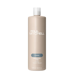 Shampoo One de Paul Mitchell muestra espuma cremosa para limpieza suave y equilibrante.