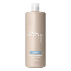 Acondicionador Paul Mitchell Sheer Hydration en botella, suavizando cabello seco y aportando brillo.
