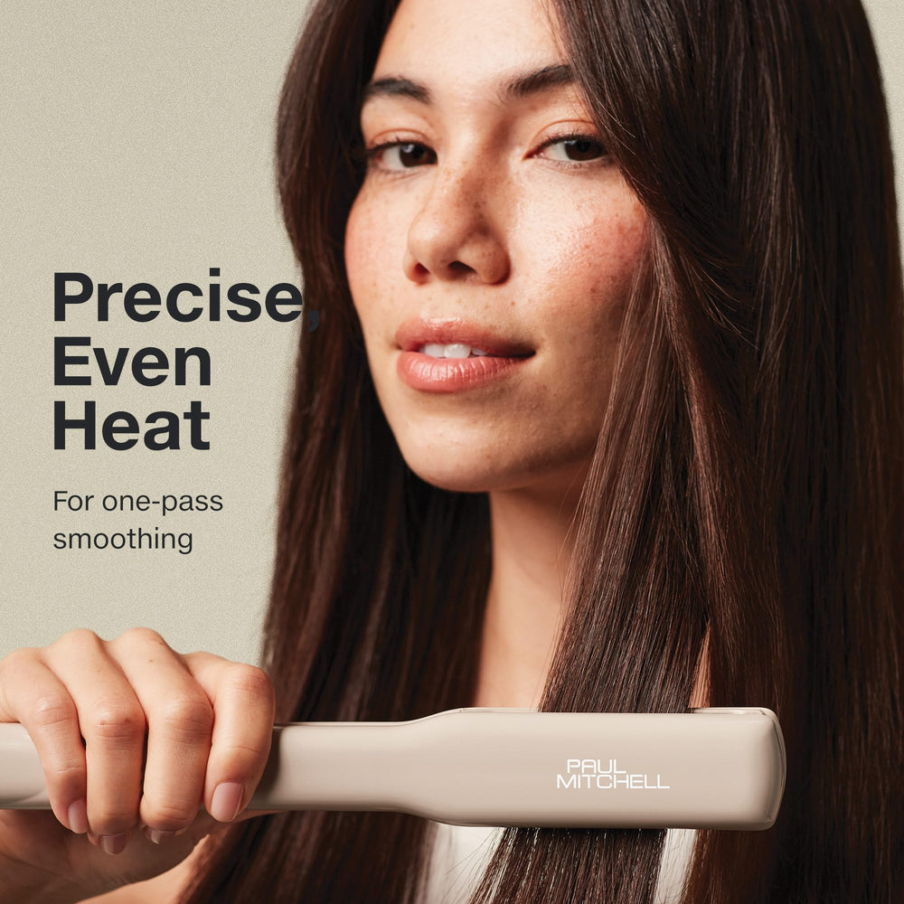 Paul Mitchell Smooth+ Plancha XL Negro facilita peinados en cabello grueso