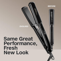 Plancha Paul Mitchell Smooth+ ceramico con plato de 1,25 pulgadas en negro para acabado pulido