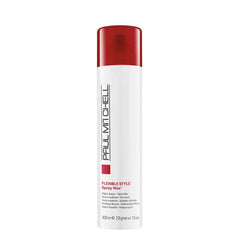 Paul Mitchell Spray Wax — bouteille aérosol, texture pliable et volume durable.