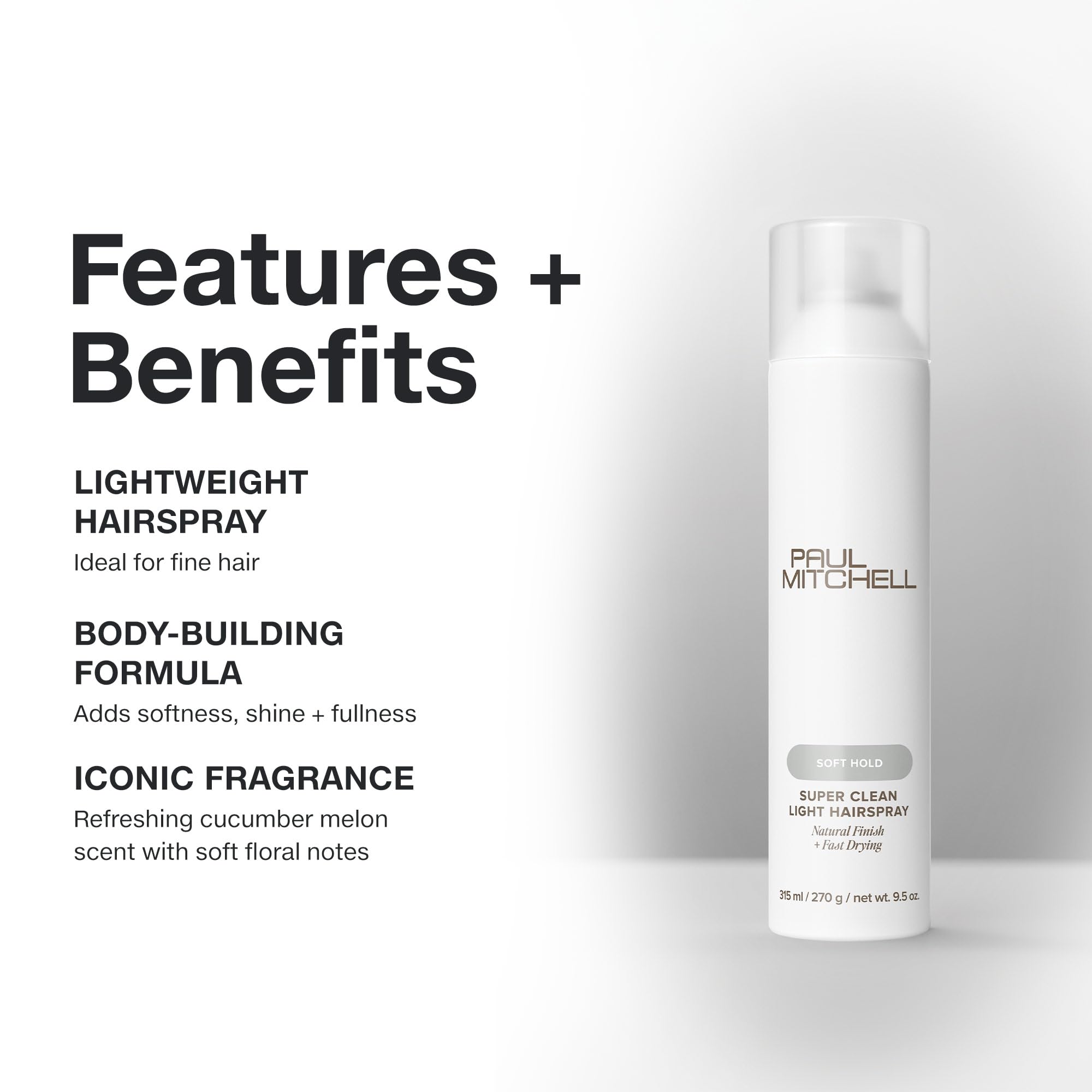 Paul Mitchell Super Clean acabado natural para peinados ligeros