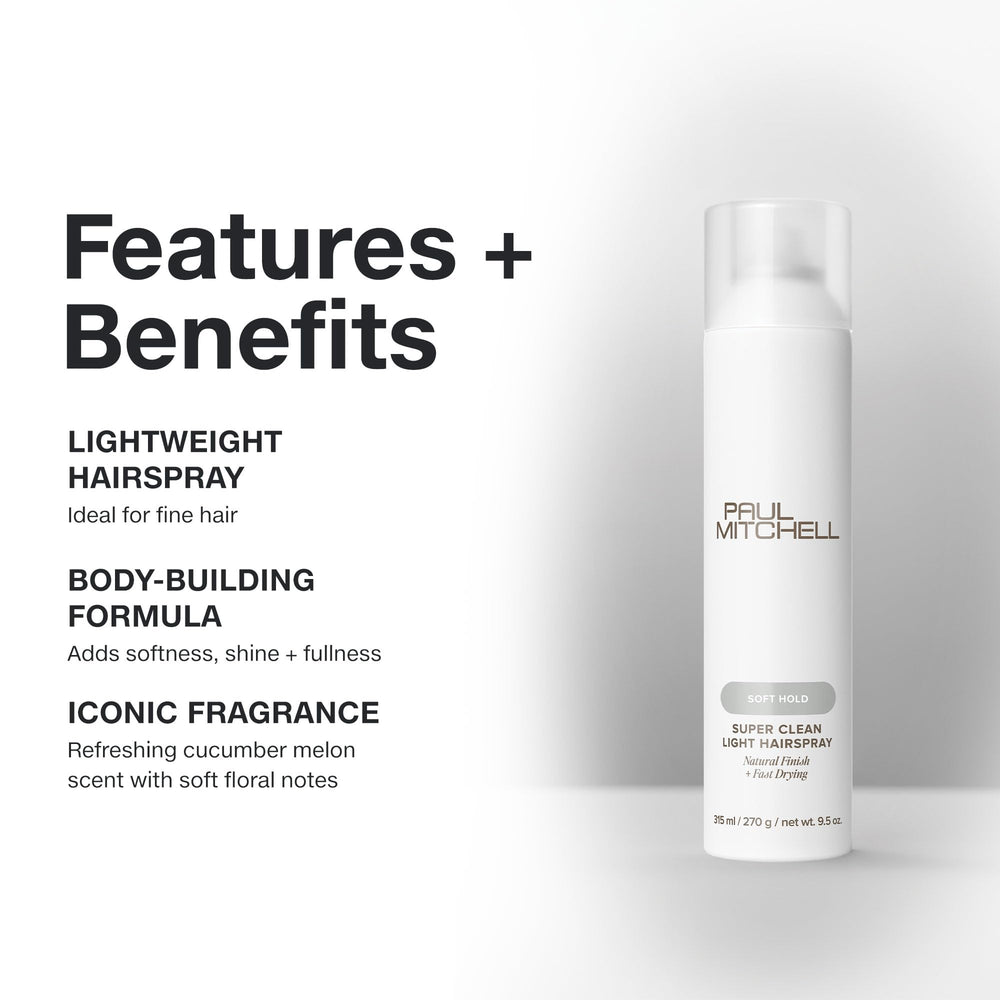 Paul Mitchell Super Clean acabado natural para peinados ligeros
