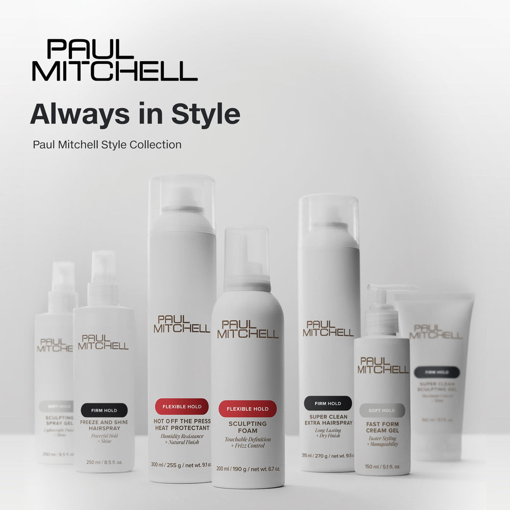 Control máximo logrado con Paul Mitchell Super Clean Sculpting Gel.
