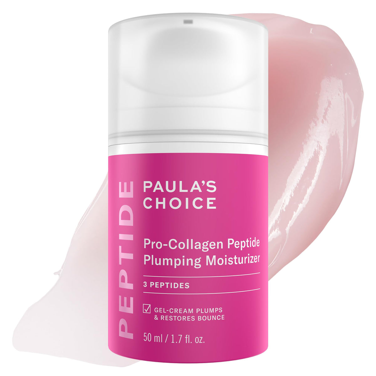 Paula's Choice Pro-Colágeno, botella con péptidos, favorece la hidratación y la firmeza.