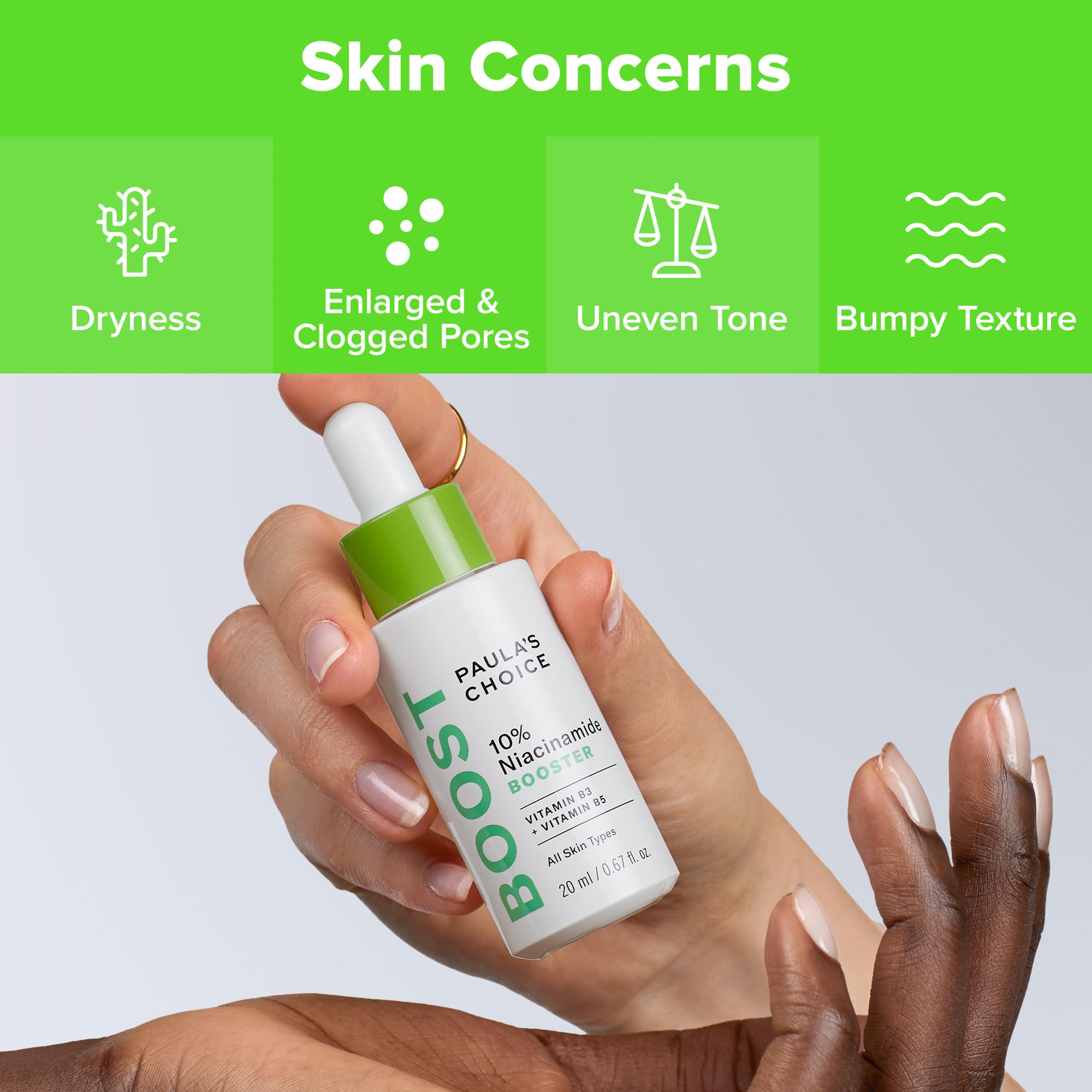 Ingredientes clave: Niacinamida, Vitamina C y Regaliz para tono uniforme