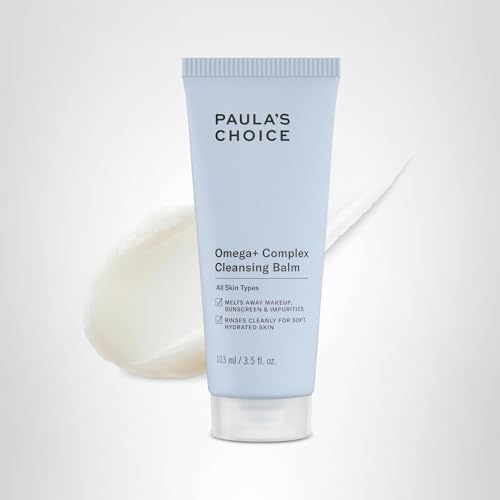 Paula's Choice Omega Complex Balm: packaging pratique pour usage quotidien.