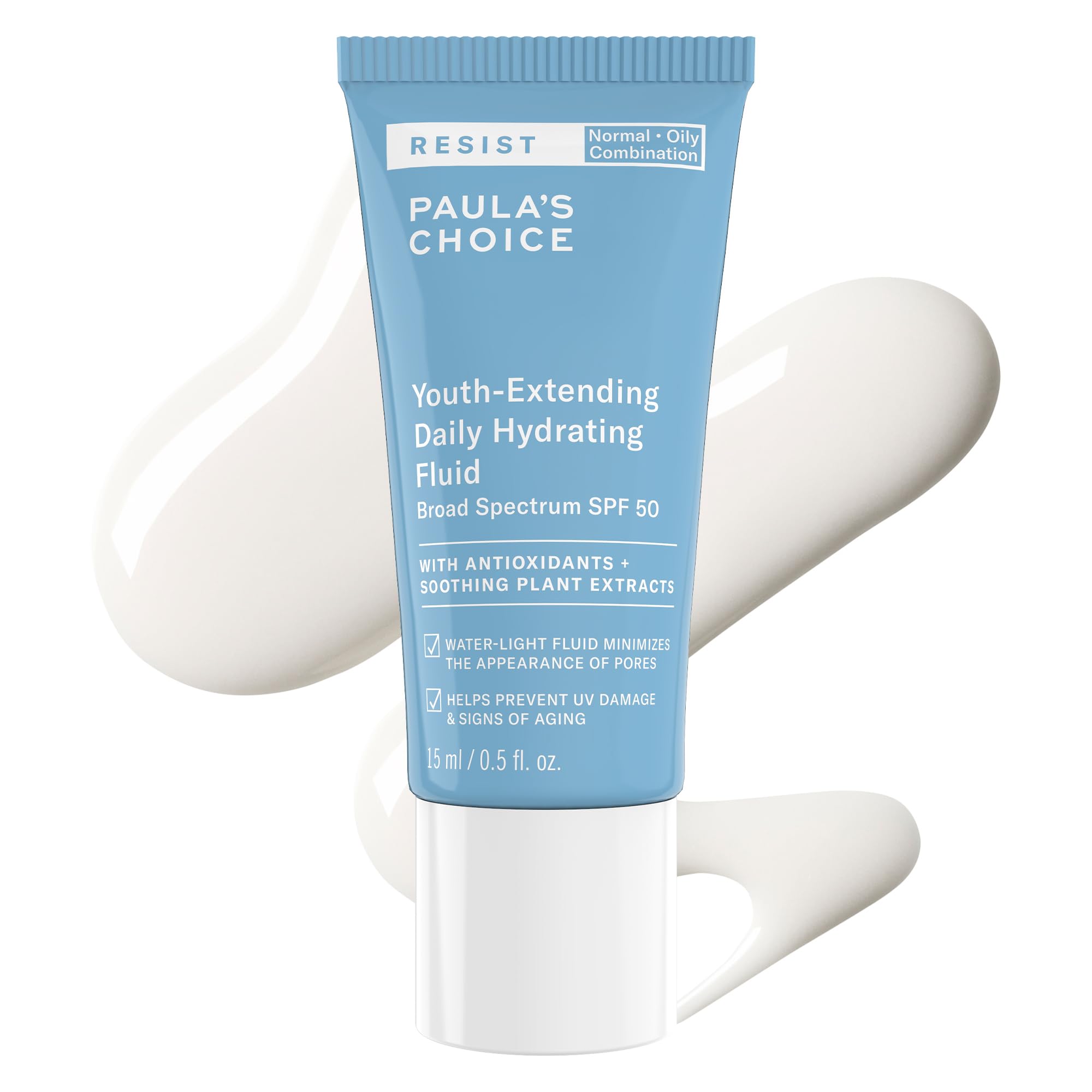 Paula's Choice RESIST SPF50 en botella, protección diaria para piel grasa.