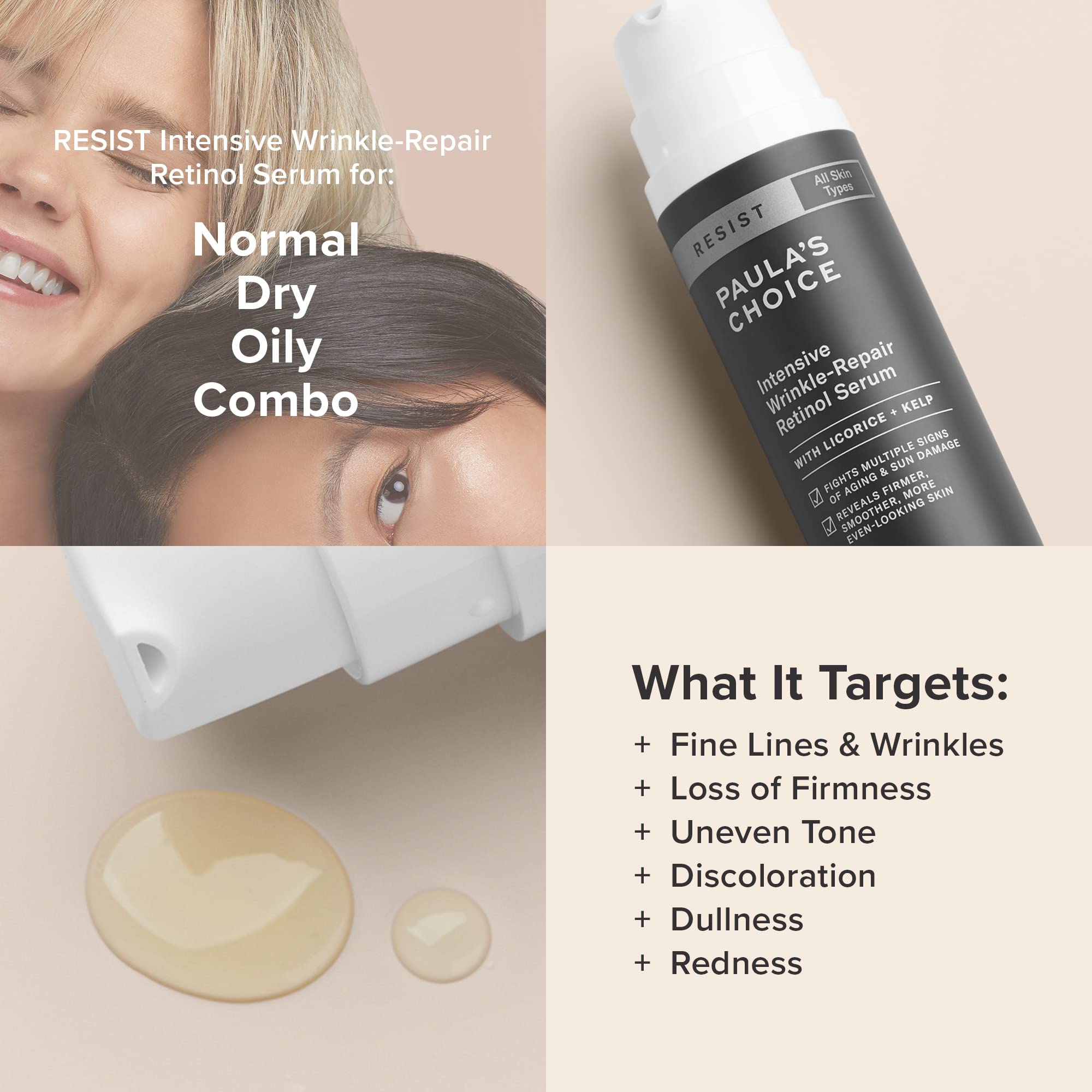Paula's Choice RESIST serum, aplicación nocturna para uso diario
