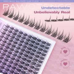 Pawotence fibra premium crea efecto flutter suave y natural.