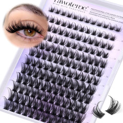 Pawotence Kira Lash Clusters, caja-empaque práctica para guardar pestañas
