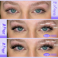 Pawotence Kira Lash Clusters, puntas-delgadas para un acabado natural