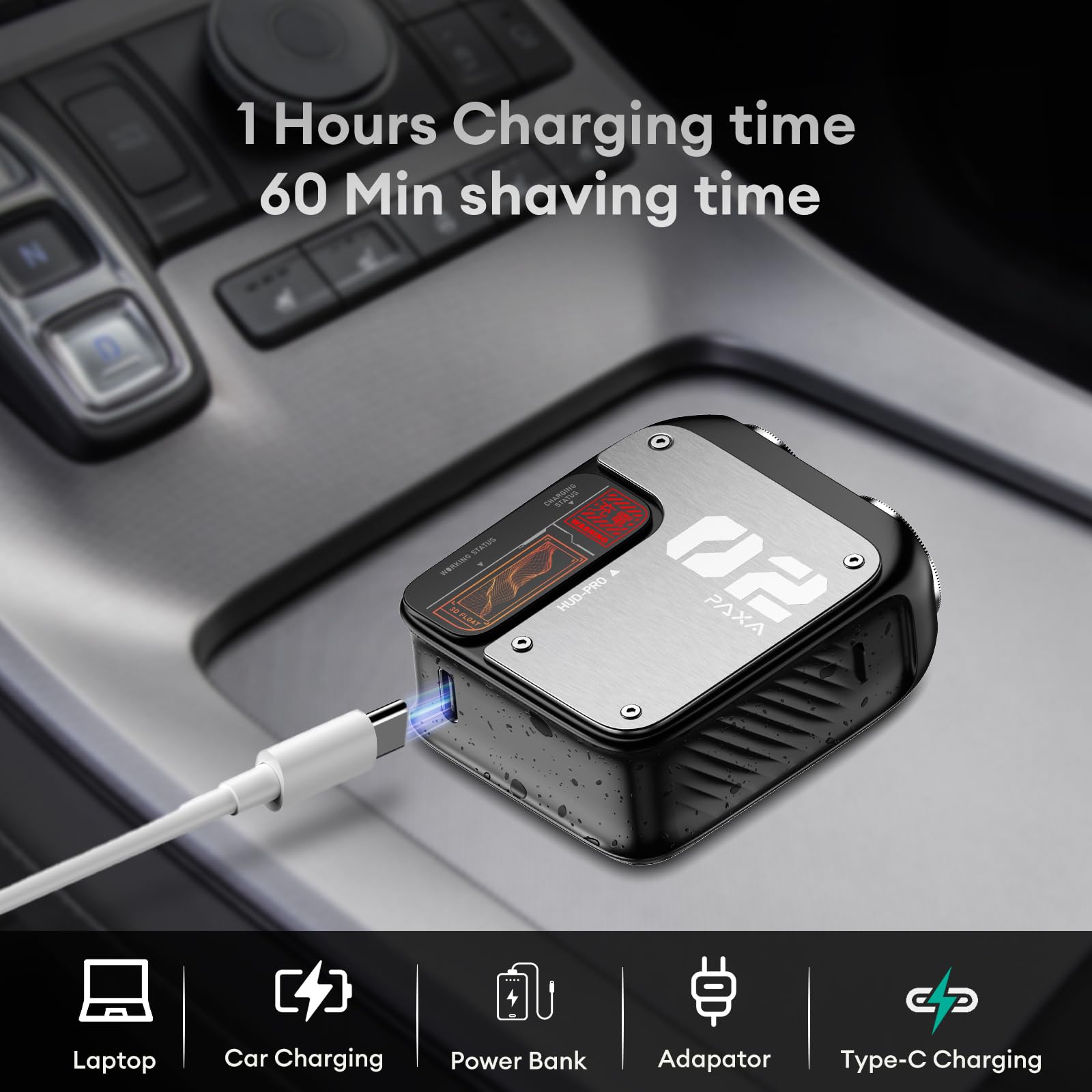 PAXA estuche protector compacto para viajar y proteger la afeitadora.