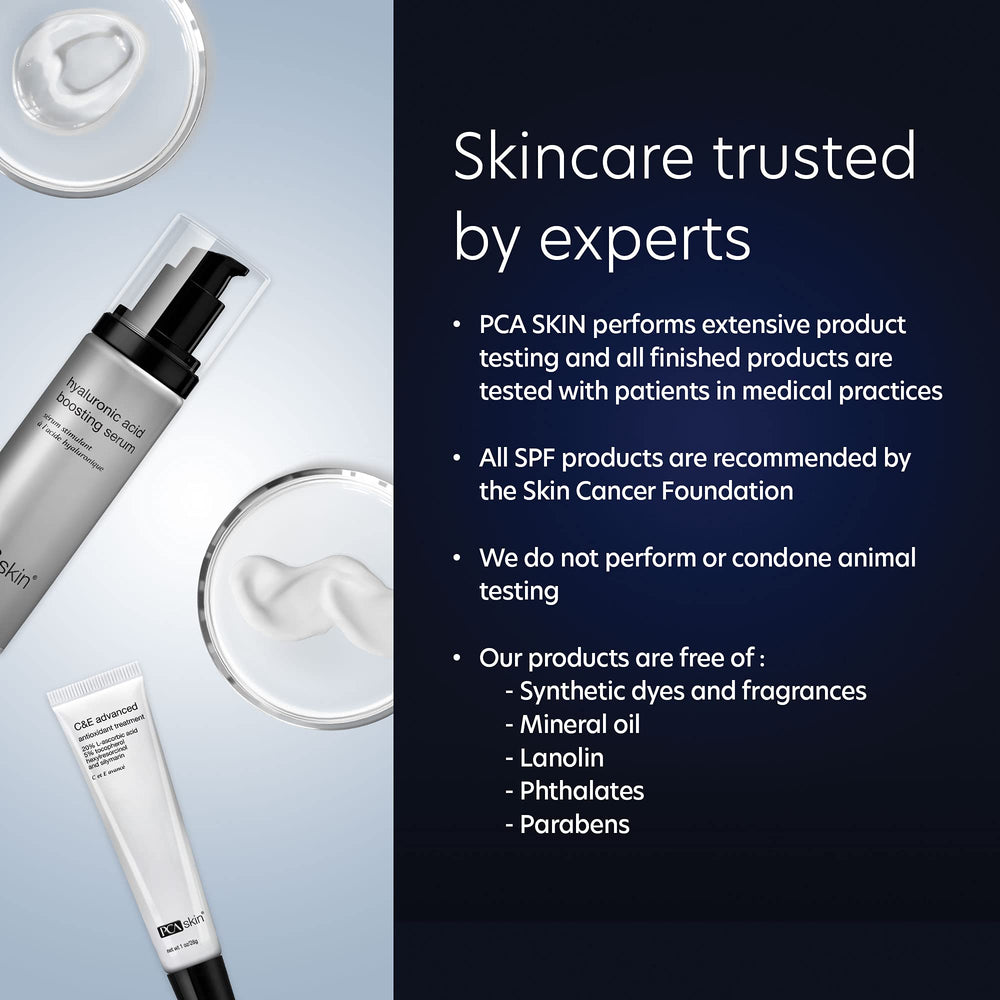 PCA SKIN apta para diversos tipos de piel y sin irritantes