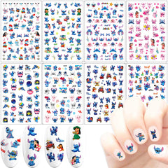PDFADSK estampas uñas dibujos animados 3D para decorar uñas con estilo.