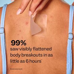 Peach Slices packaging highlights clinical, derm-approved design and six patches.