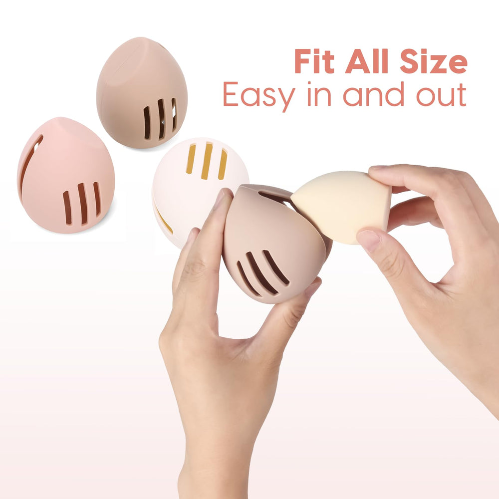Peboms organizador silicona mantiene limpia la esponja de maquillaje.