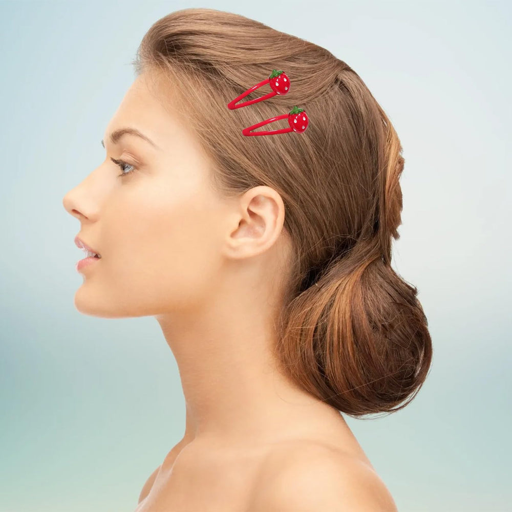 Pin de pelo Pejlnd fresa, regalo ideal para niñas.