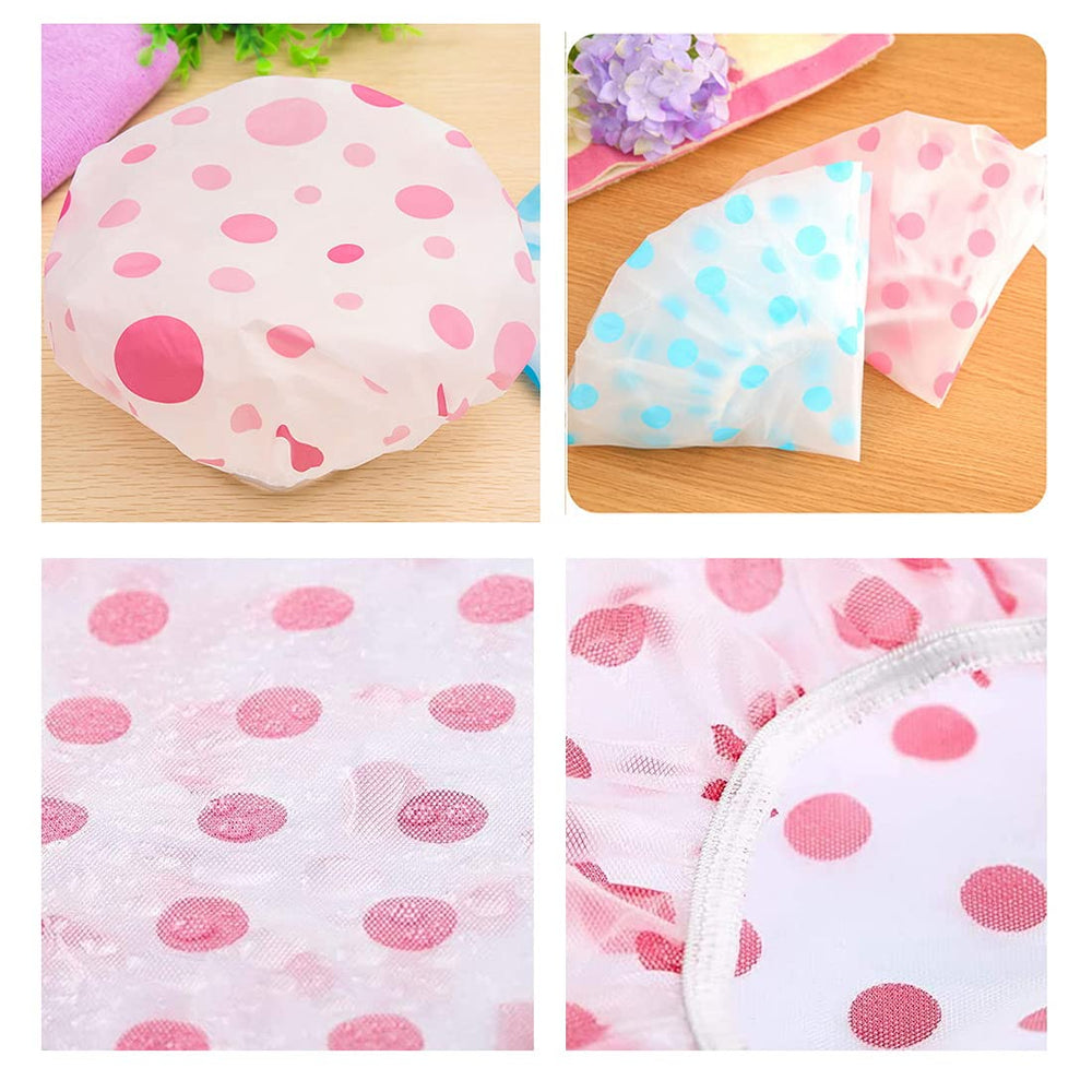 Pengxiaomei gorra ducha con banda elástica para ajuste seguro