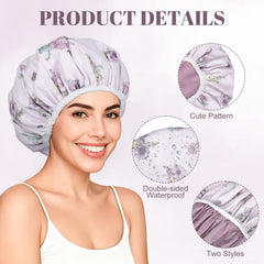 Pengxiaomei gorra impermeable y duradera, protege contra salpicaduras durante la ducha.