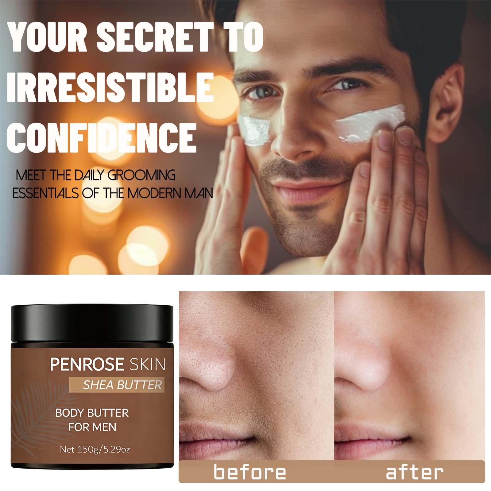 Textura ligera Penrose Skin Body Butter se siente suave al tacto.