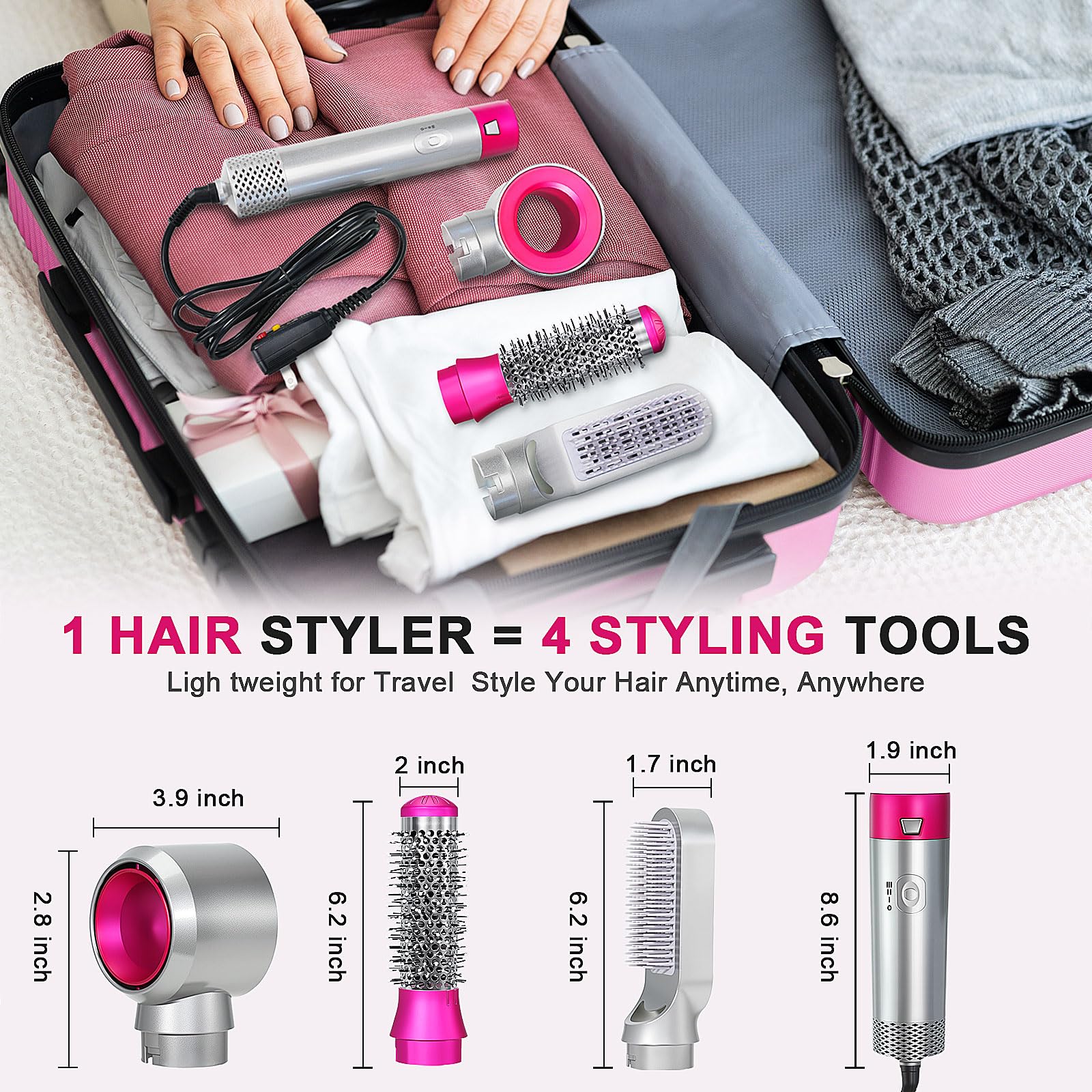 PENUIO Air Sculpt estuche y accesorios para almacenamiento y viaje.