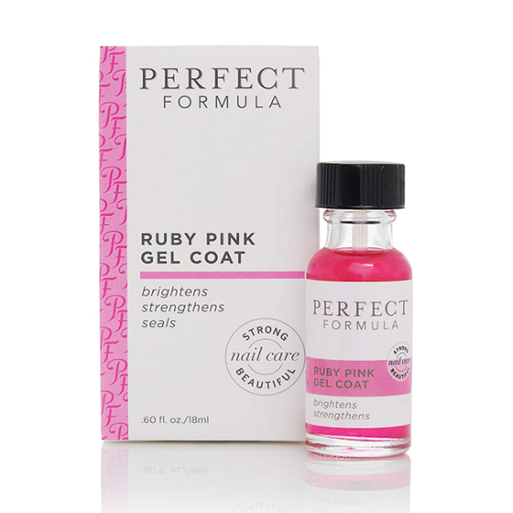 Perfect Formula capa de gel rosado rubí evita amarilleo y realza el color.