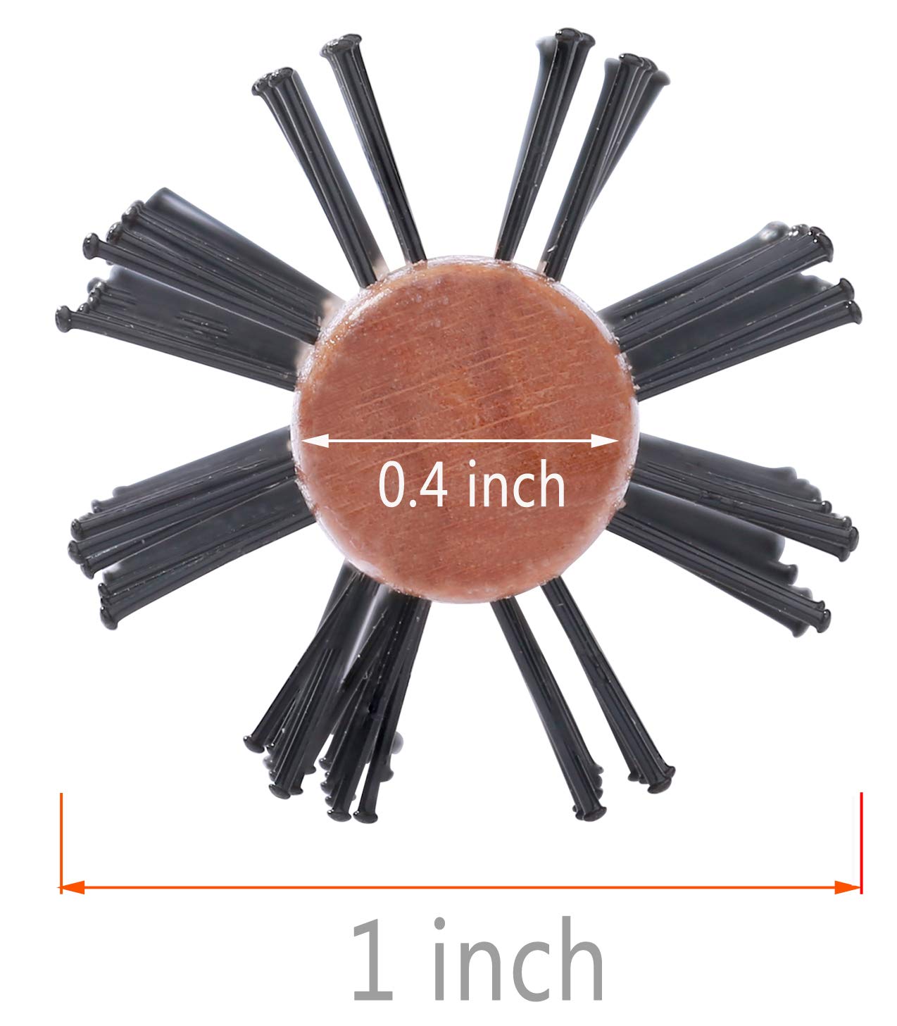 Puntas de nylon con bola PERFEHAIR sujetan cabellos con suavidad.