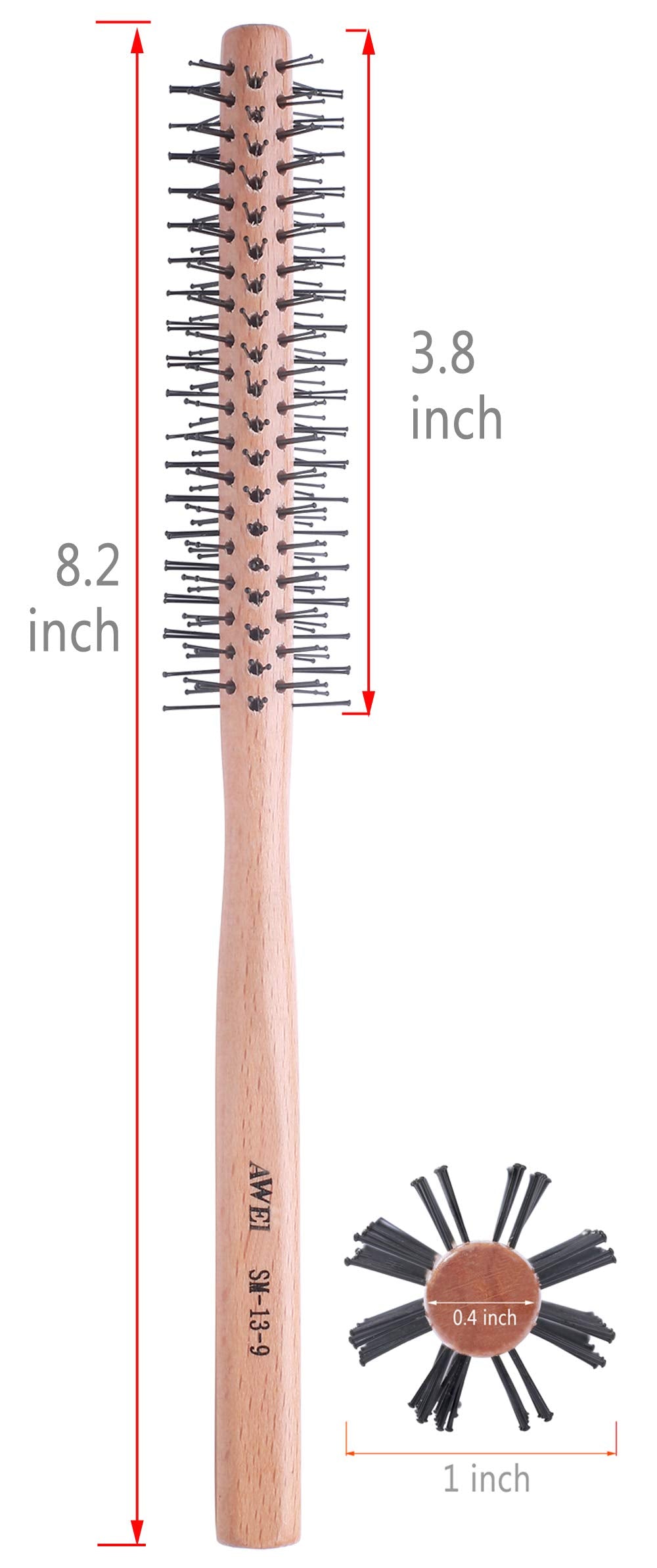 Rodillo mini PERFEHAIR de 1 pulgada facilita rizos y flequillos definidos.