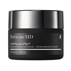 Perricone MD Cold Plasma Plus, bote de suero avanzado para tono uniforme y luminosidad.