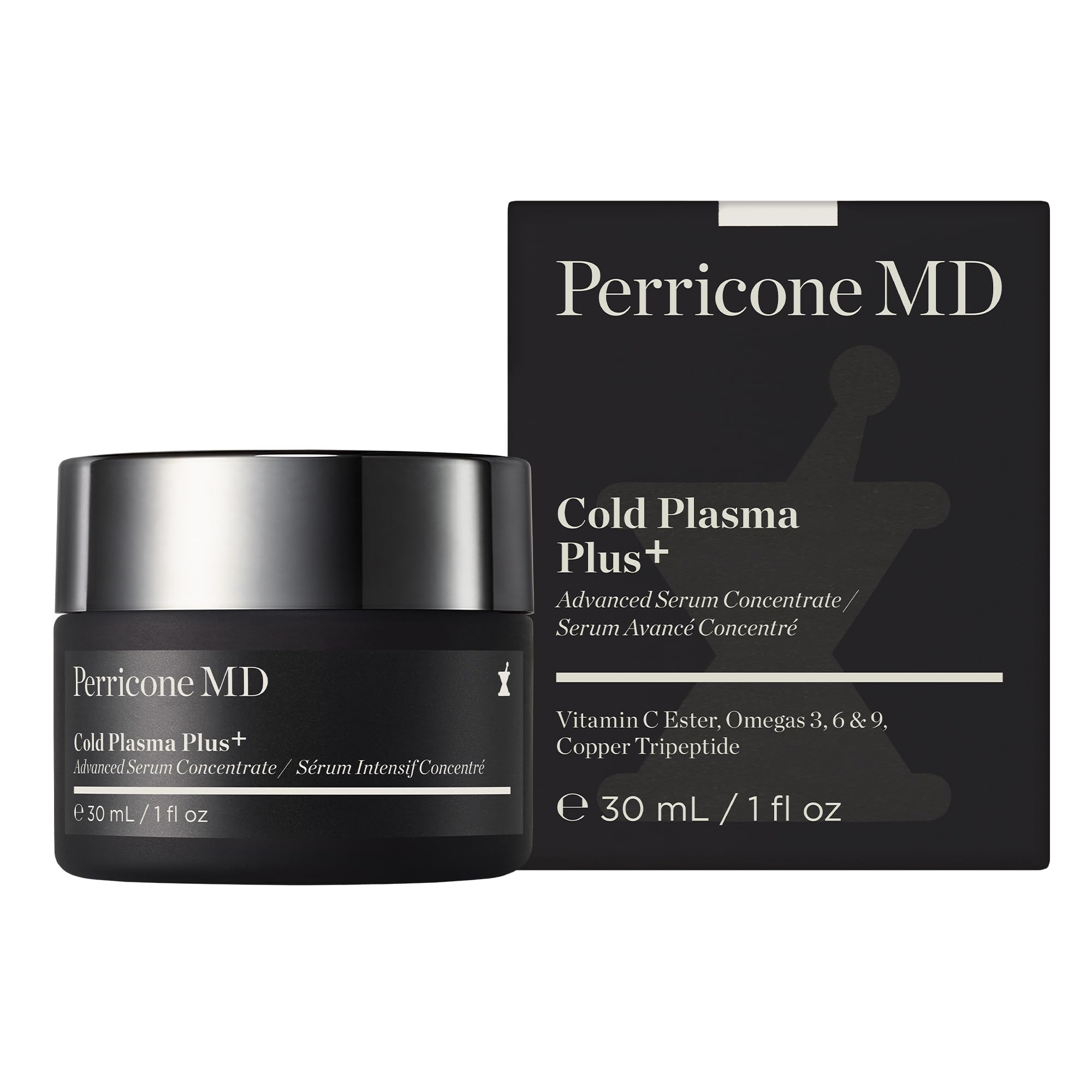 Perricone MD Cold Plasma Plus, textura suave que mejora la uniformidad y la apariencia de la piel.