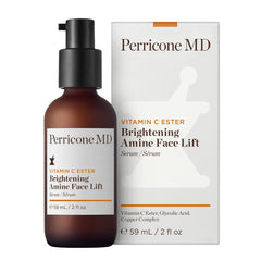 Primer plano de serum Perricone MD con enfoque en hidratación fortalecedora