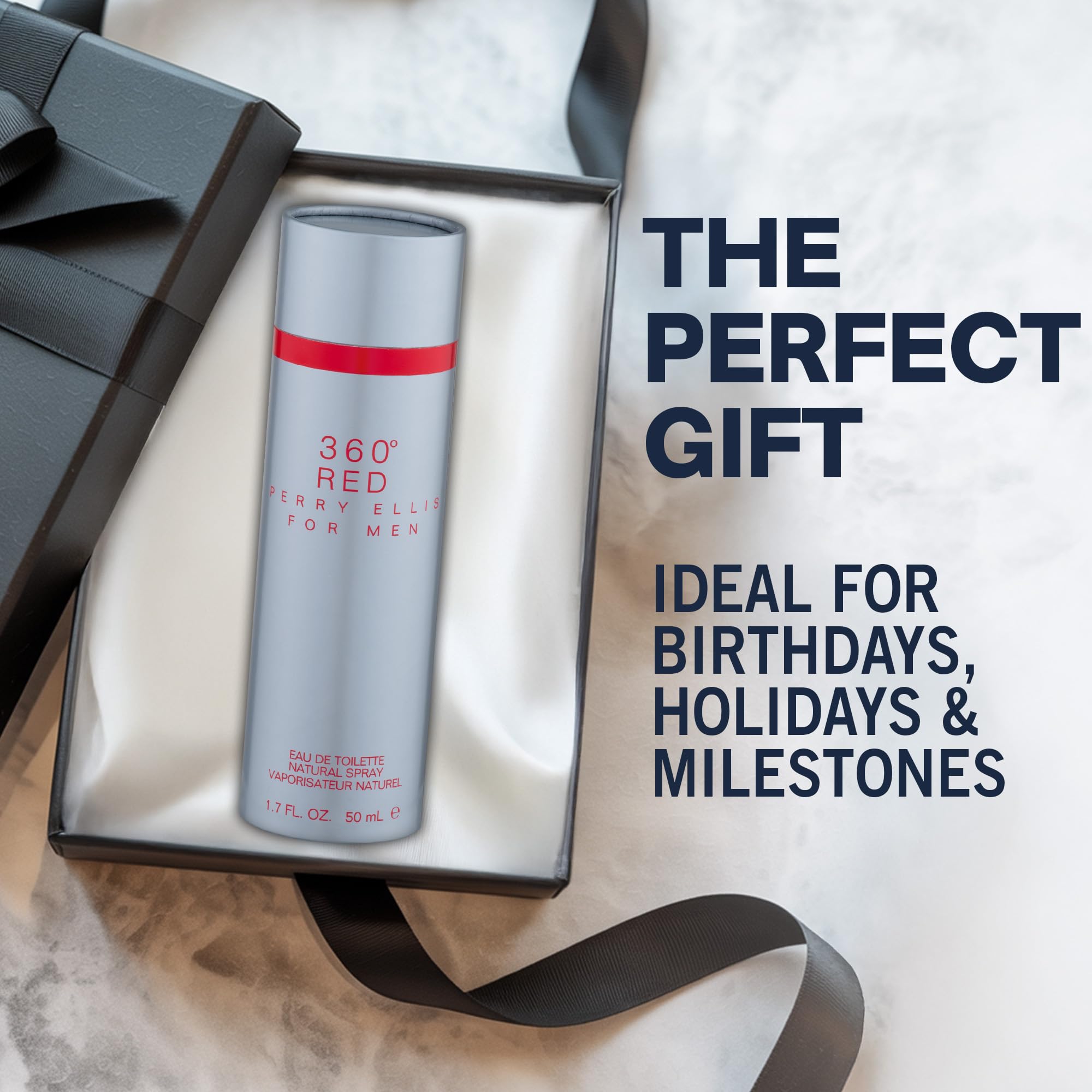 Perry Ellis 360° Red, empaque premium para regalo o uso diario.