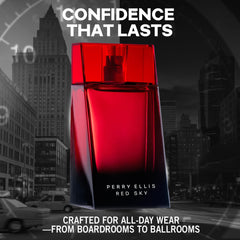 Perry Ellis Red Sky, caja de empaque elegante para regalo.