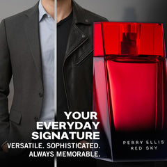 Perry Ellis Red Sky, rociado en la mano, sensación refrescante y cálida.