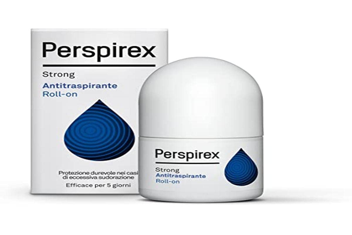 Perspirex Forte Roll-On, botella de 25 ml, protección duradera contra sudor.