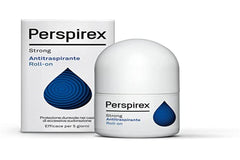 Perspirex Forte Roll-On, botella de 25 ml, protección duradera contra sudor.