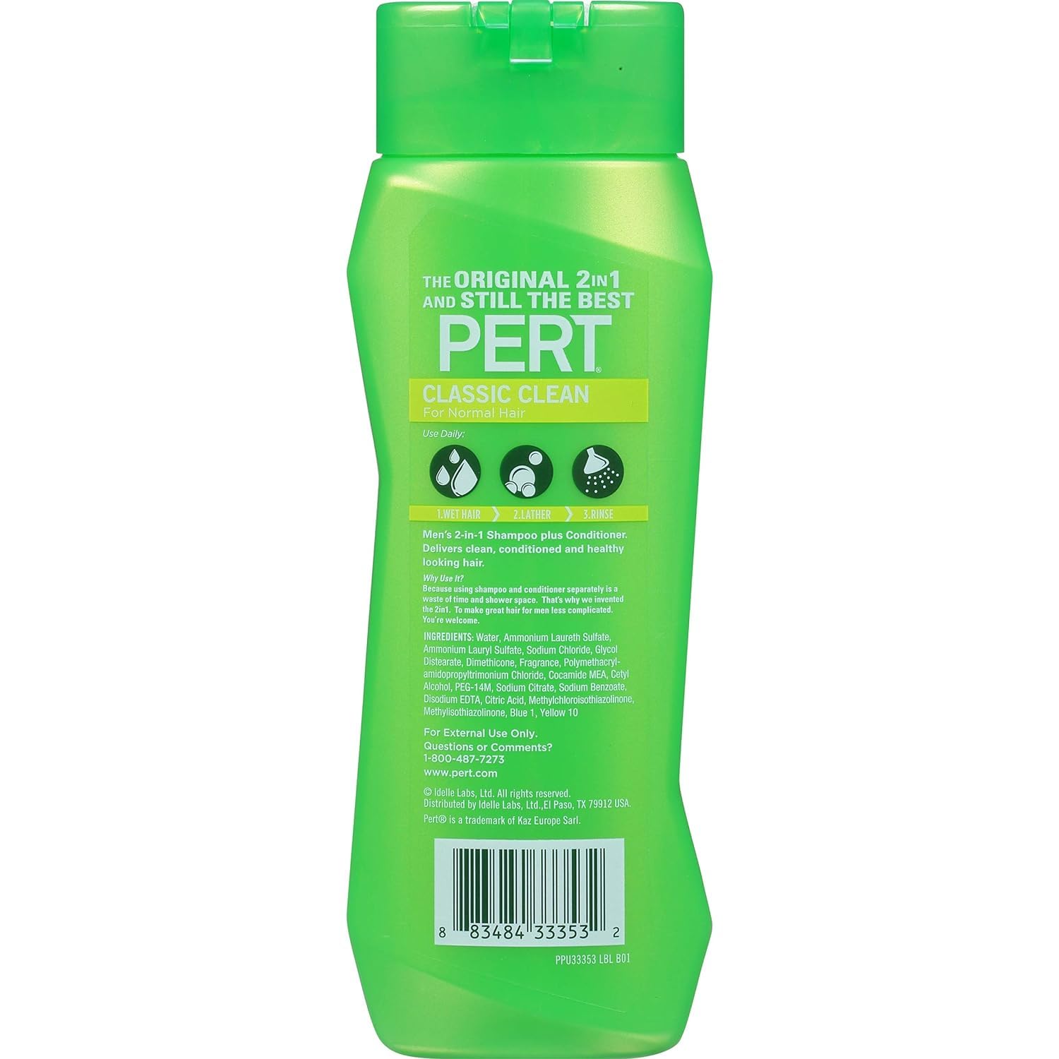 Pert Plus 2 en 1 aplicación en la ducha para cuidado diario