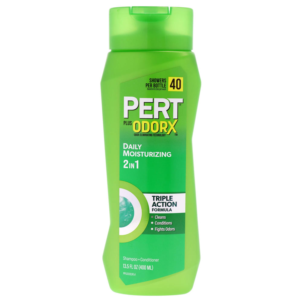 Pert Plus dos en uno en botella para cabello normal, uso diario suave.