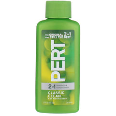 Pert Plus Happy Medium 2 en 1, botella vertido, experiencia de lavado rápida y cómoda.