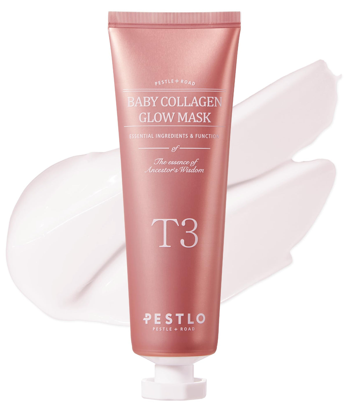 PESTLO Baby Collagen Glow Mask envase elegante para piel radiante