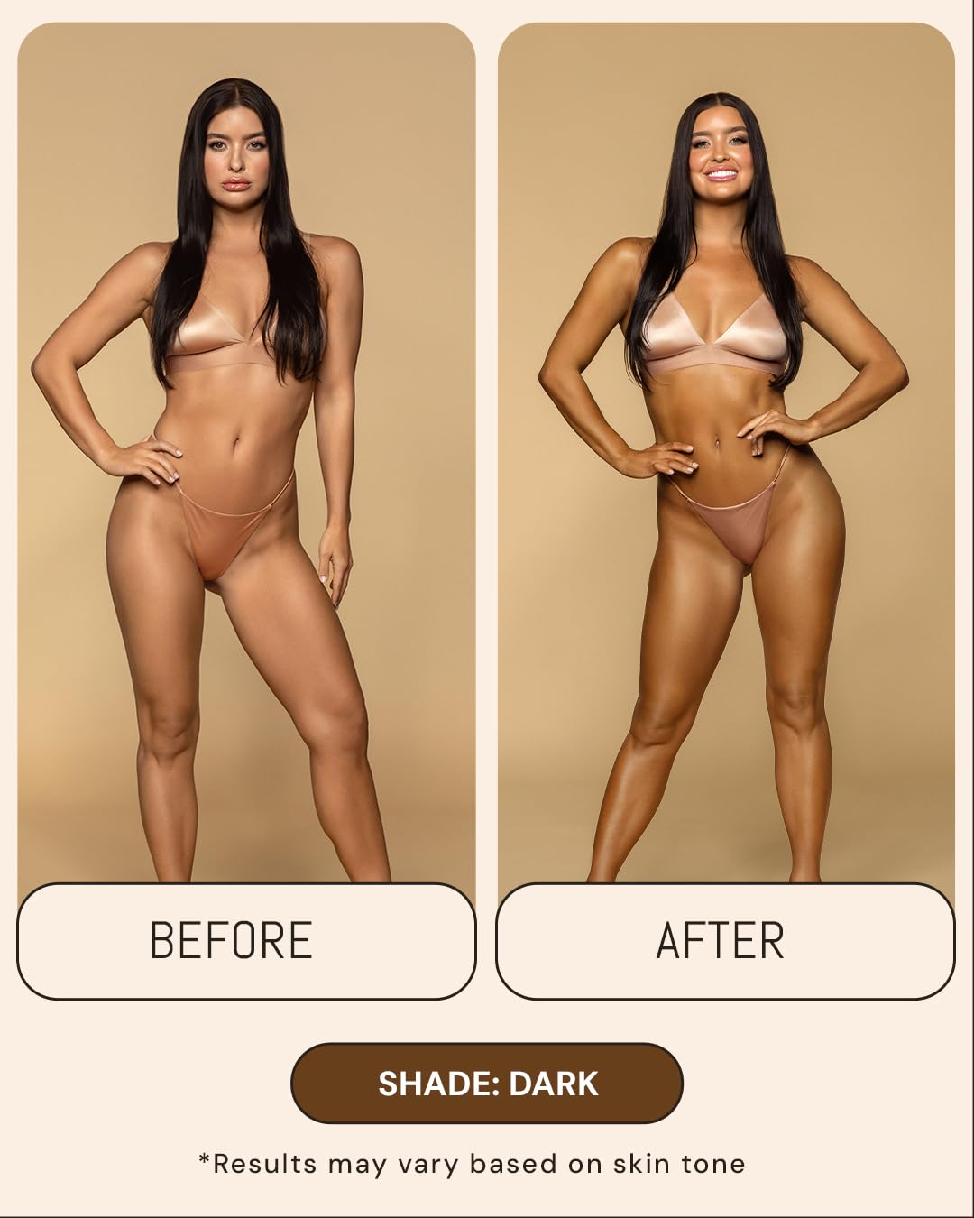 Absorción rápida de la mousse bronceadora Peta Jane