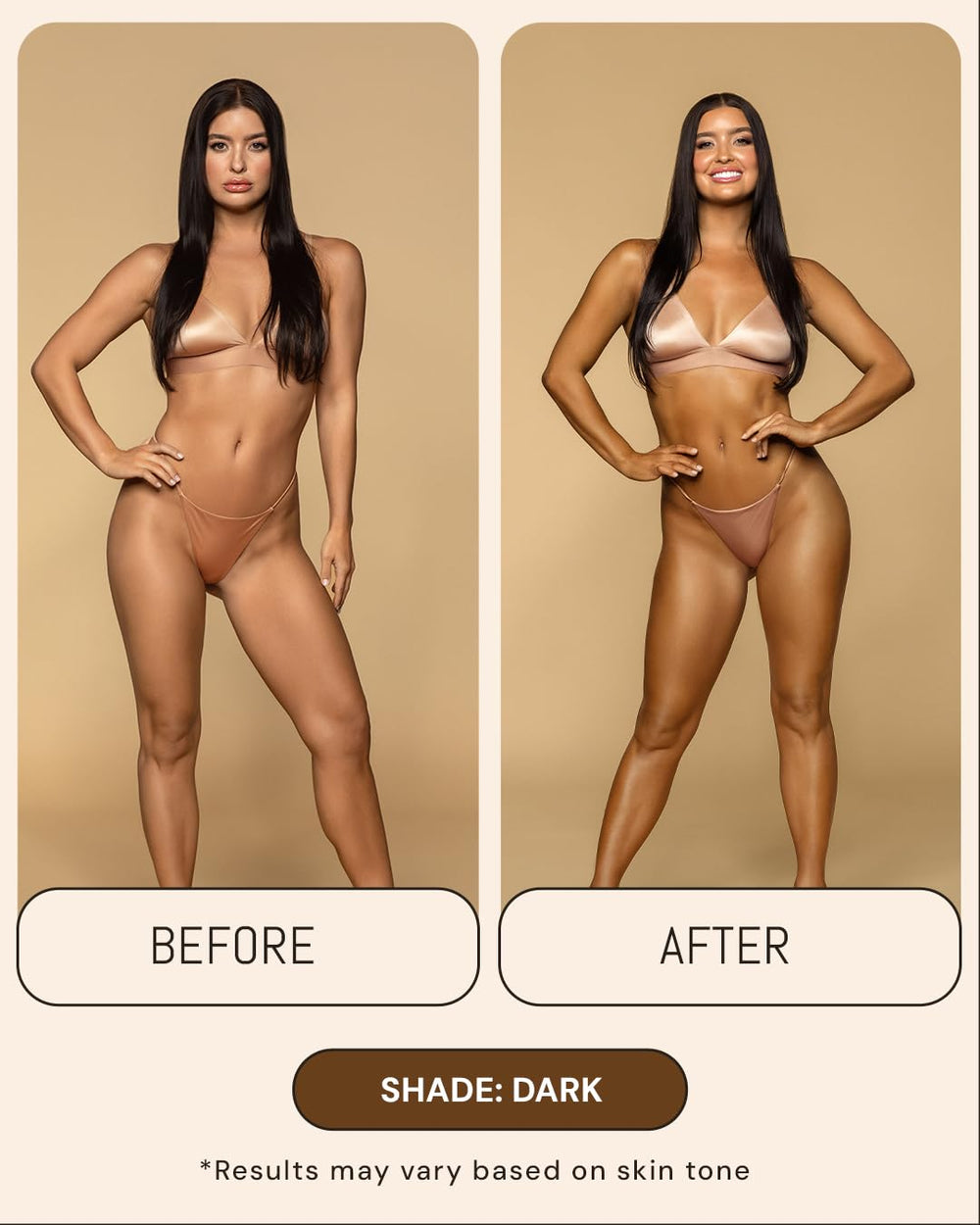 Absorción rápida de la mousse bronceadora Peta Jane