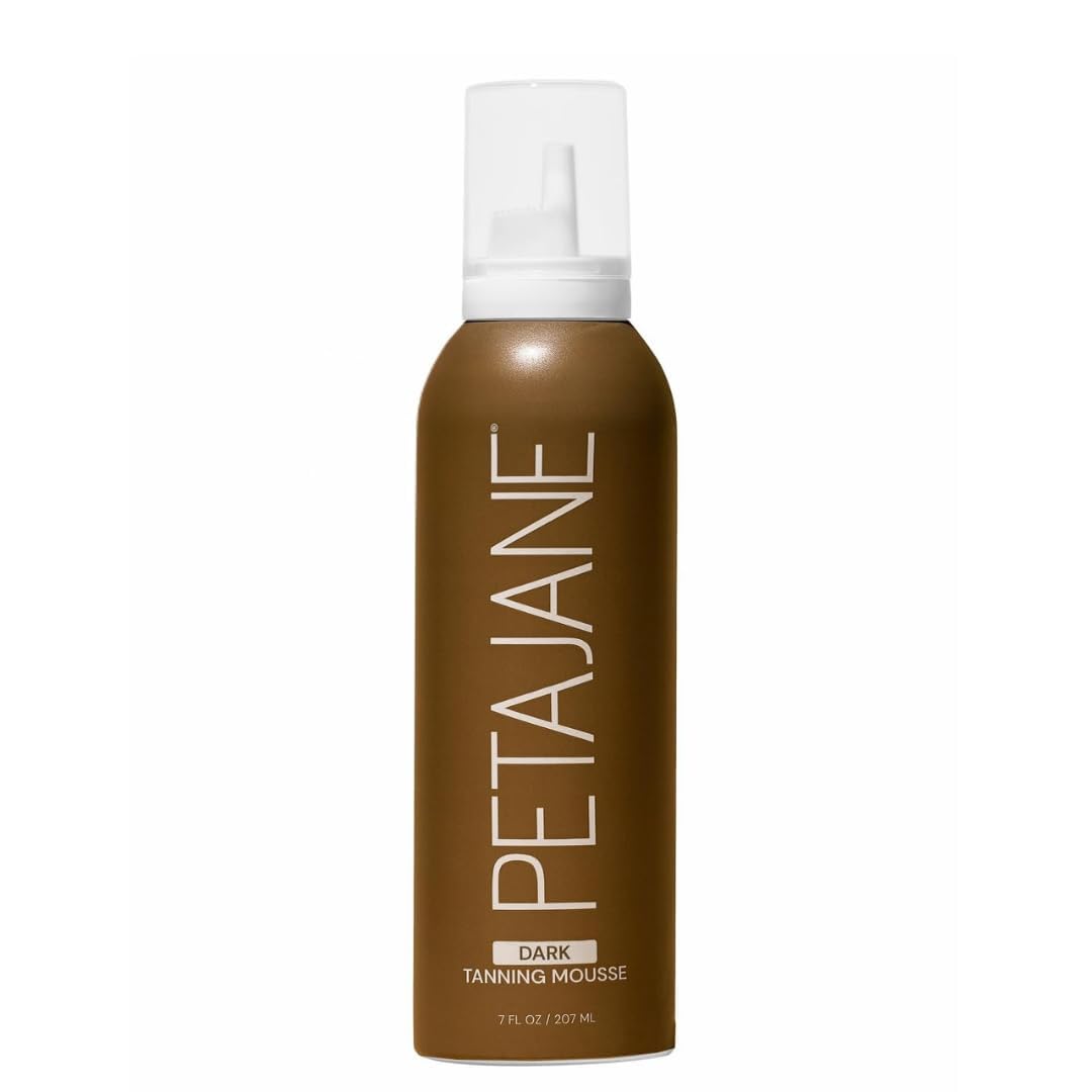 Mousse bronceadora oscura de Peta Jane en botella para tono natural