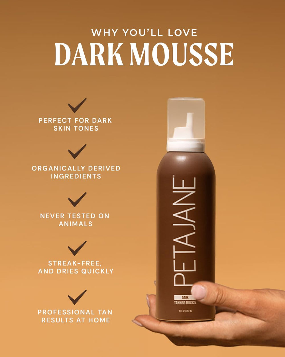 Textura ligera de la mousse Peta Jane para aplicación suave