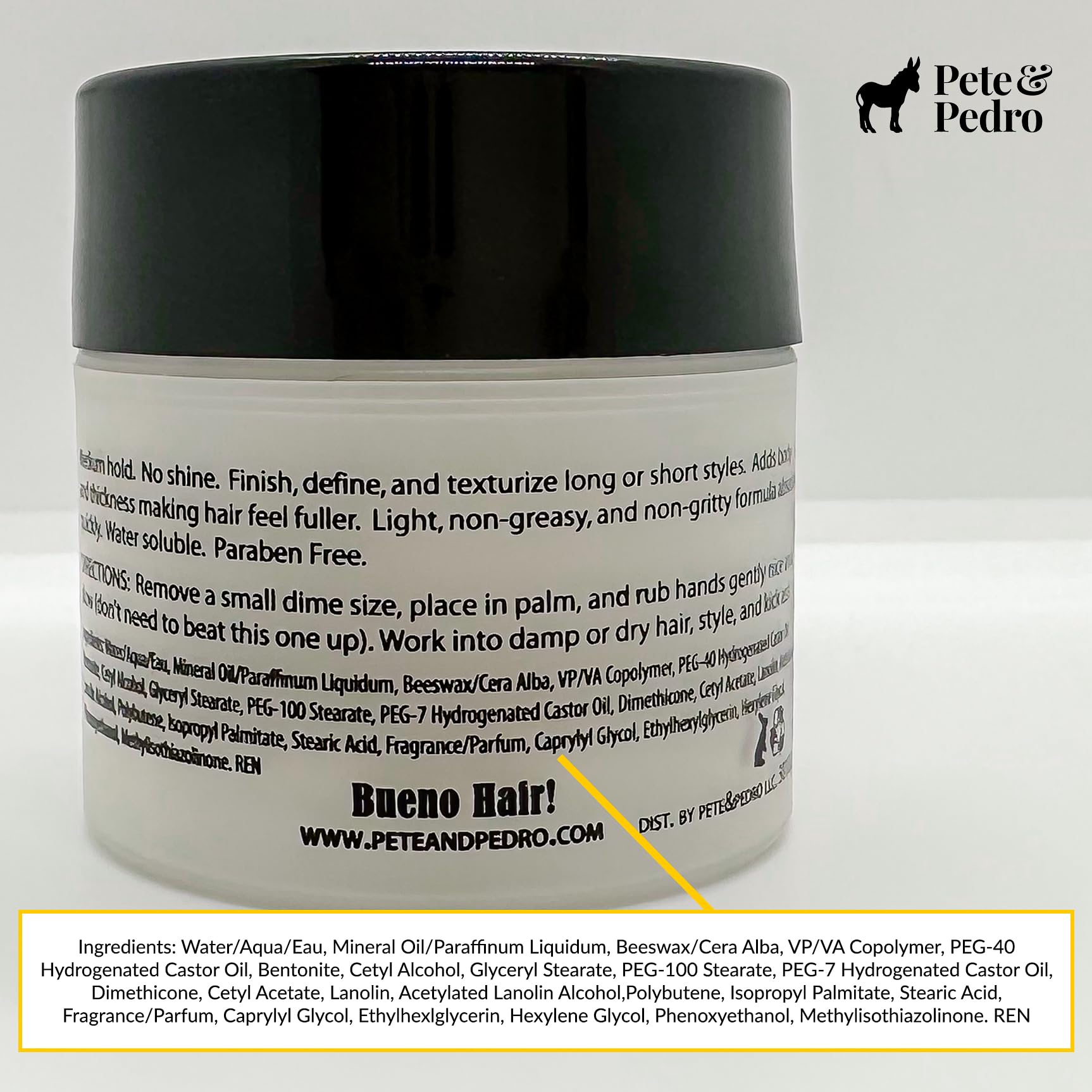  Pete & Pedro ideal para cabello fino, aporta cuerpo sin apelmazar.