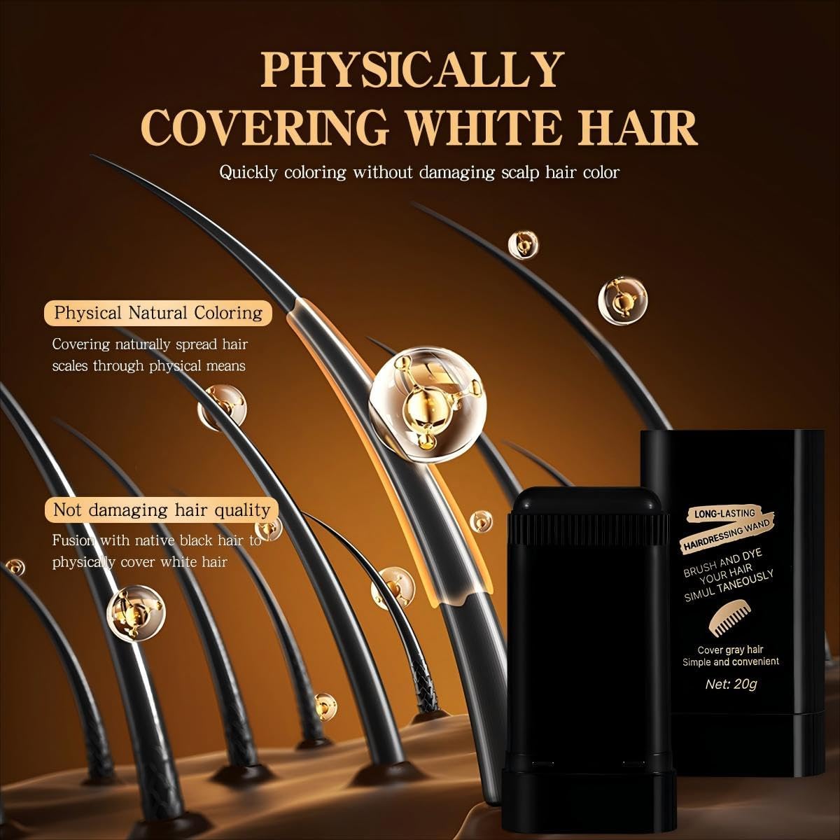 Pewatul solución rápida para raíces y canas dispersas